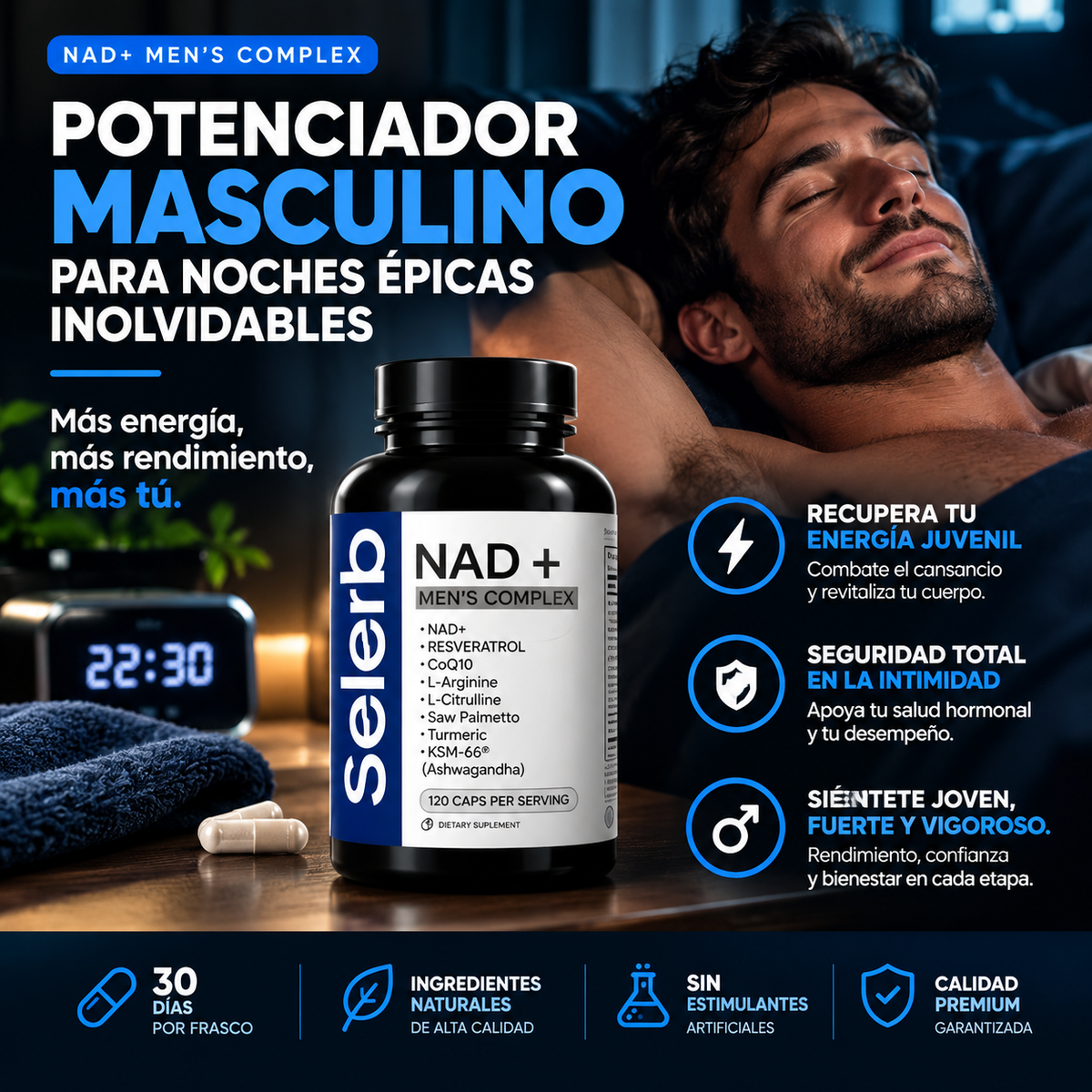 Potenciador masculino para noches épicas inolvidables Vigorium™
